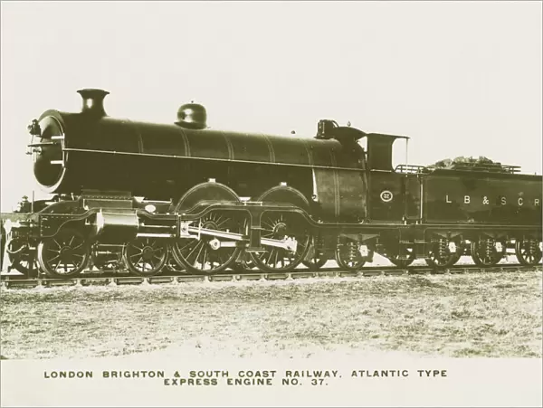Locomotive no 37 Atlantic type express engine