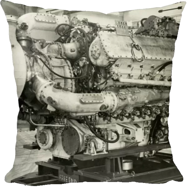Napier Deltic Marine MTB engine, geared turbo blown