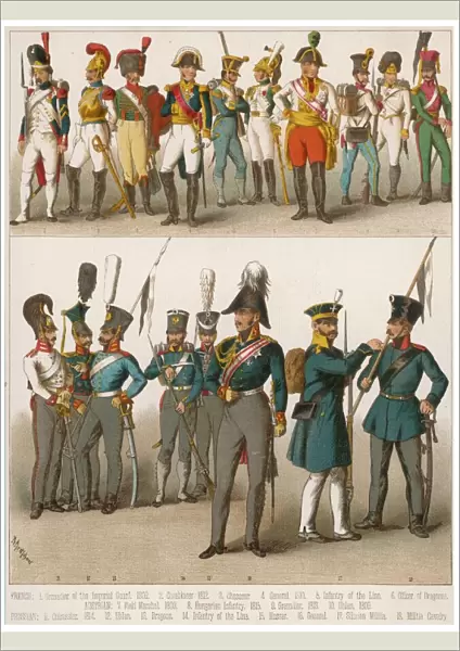 French and Prussian soldiers
