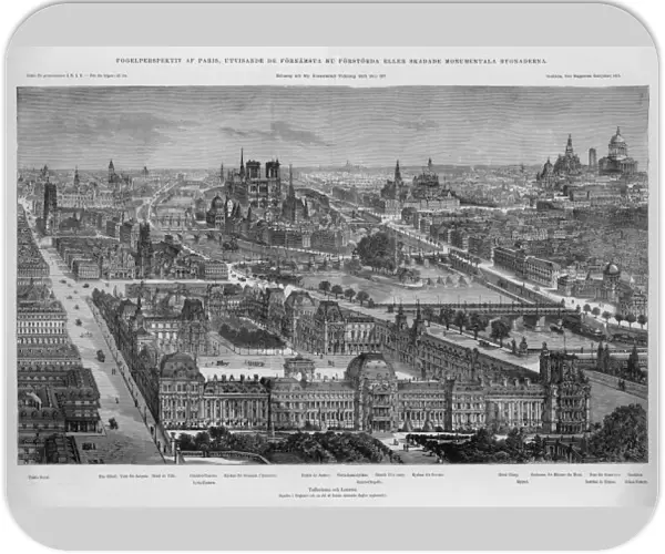 Paris  /  Aerial View 1871