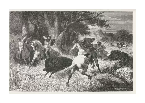Hunting boar during the Bronze Age