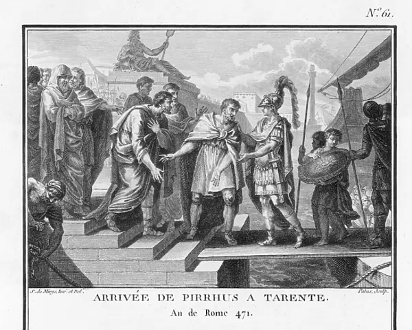 Pyrrhus, King of Epirus, landing at Taranto