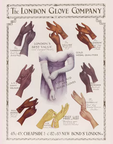 Advertisement for the London Glove Company