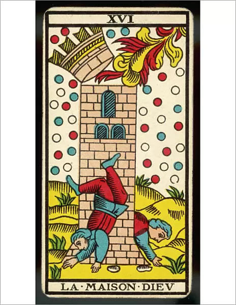 Tarot Card 16 - La Maison Dieu (The Tower)