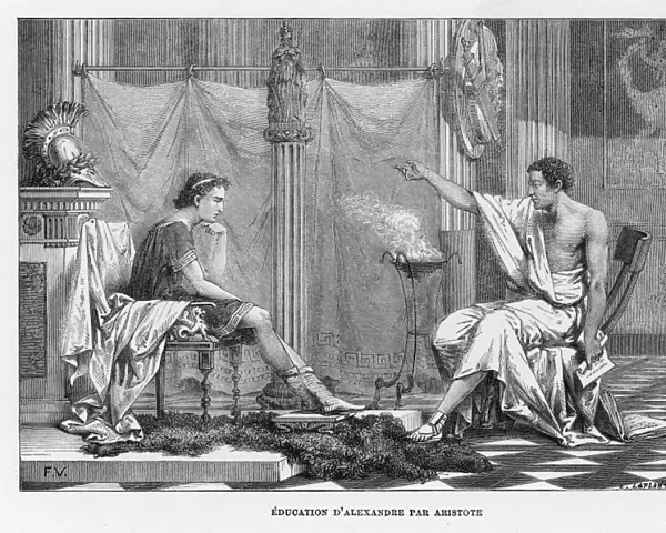 ARISTOTLE Greek philosopher; tutoring Alexander the Great