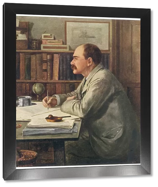 Rudyard Kipling at Desk