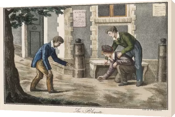 Boys Playing Marbles