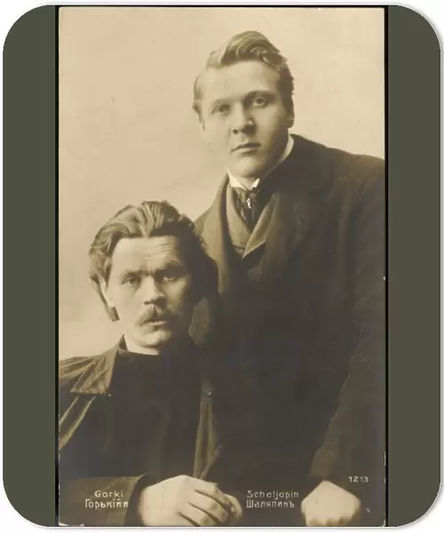 Maxim Gorky And Chaliapin