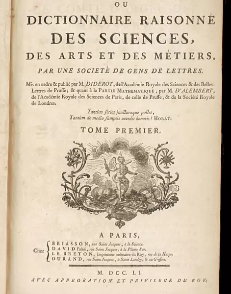 Diderot  /  Title Page  /  1751