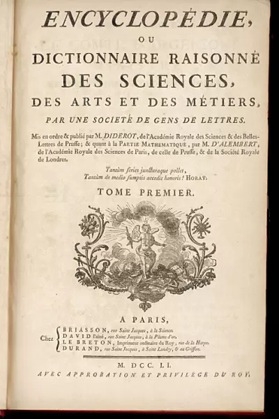 Diderot  /  Title Page  /  1751