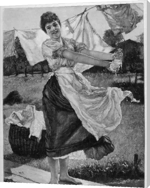 Happy Washerwoman 1901