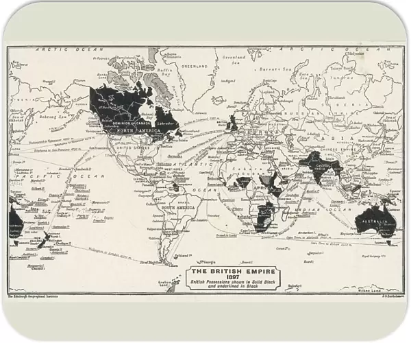 WORLD MAP  /  1897