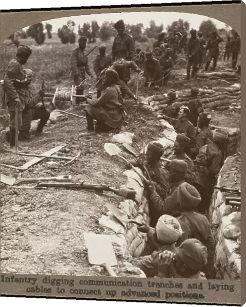 Sikh Troops Digging
