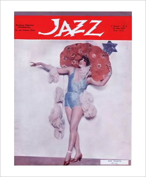 Front cover of Jazz Magazine featuring Lily Damita, June 192