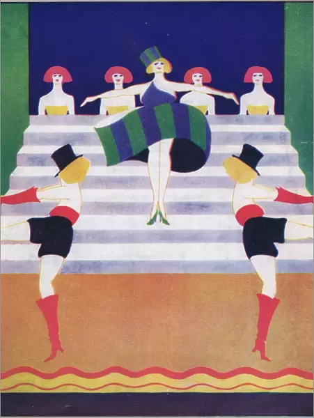 Art deco cover for Theatre World, April 1925