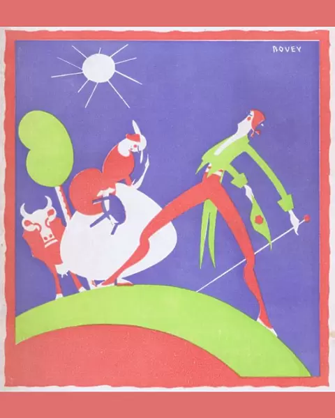 Art deco cover for Theatre World, July 1926