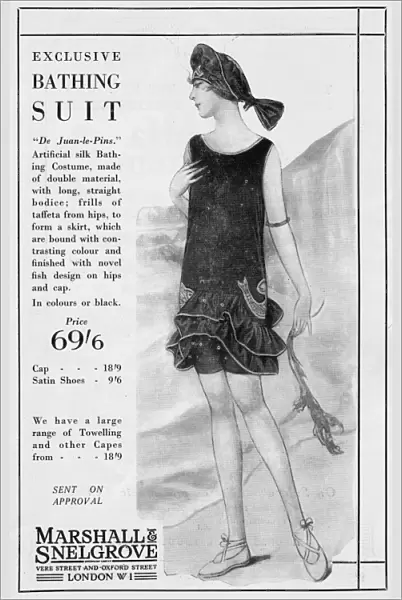 Advert for Marshall & Snelgrove bathing suit, 1926