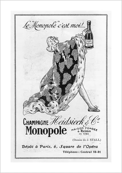 Advert for Champagne Monopole, 1922, Paris