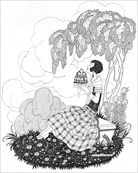 Art deco illustration, 1920s