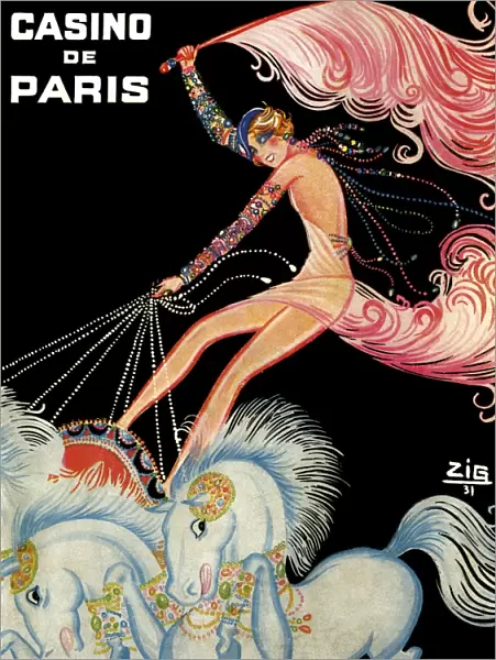 Programme cover for Paris Qui Brille at the Casino de Paris