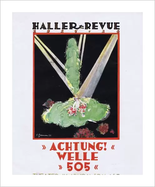 Programme cover for Achtung! Welle 505, Berlin, 1926