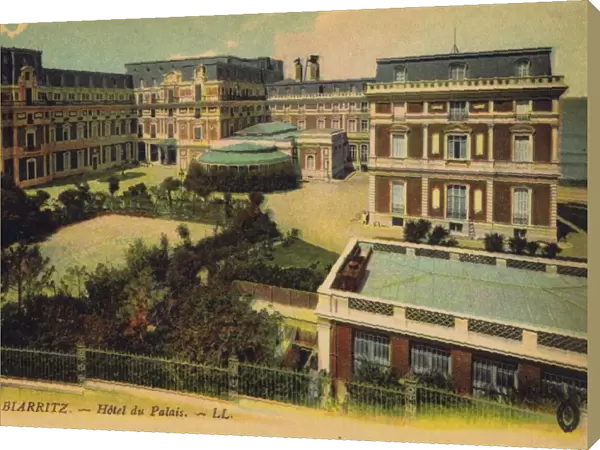 A view of the Hotel du Palais at Biarritz