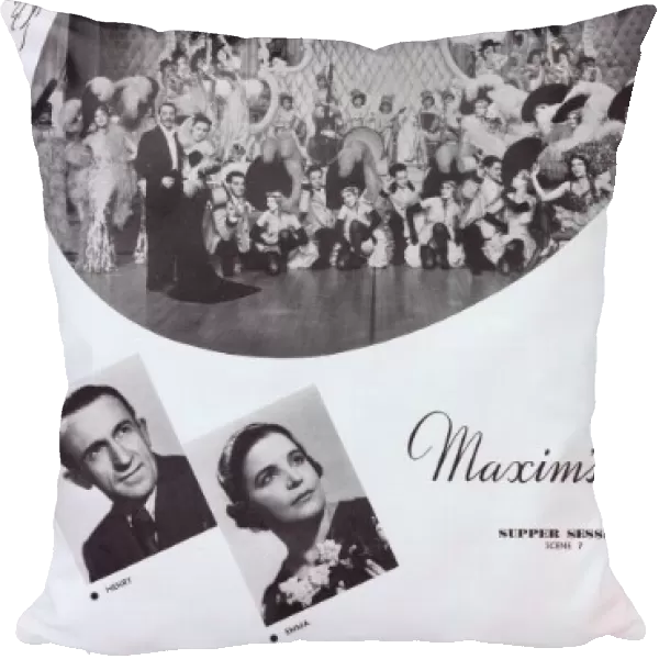 Maxims scene from supper show Montmartre a Minuit