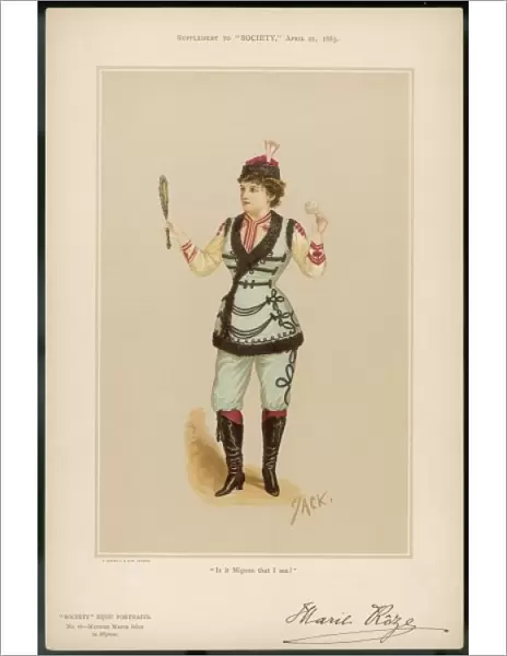 MARY ROZE singer and actress as Mignon
