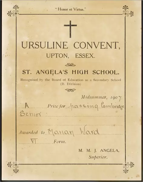Convent School Prize