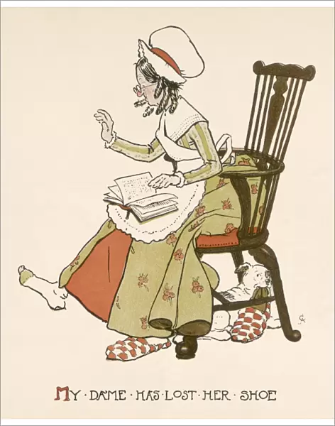 Old Lady Lost Shoe 1899
