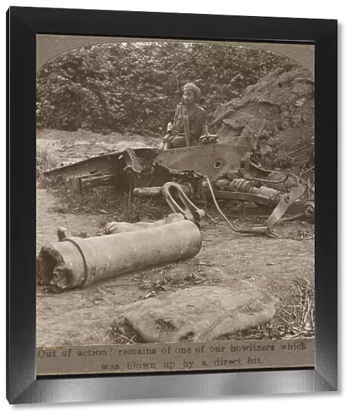 Wrecked Howitzer in Wwi