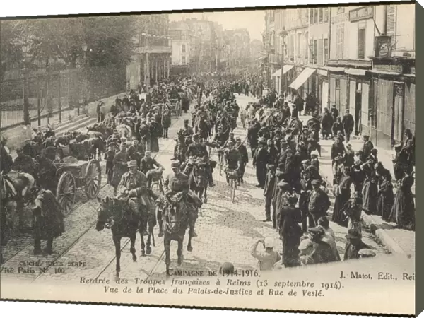 French Troops Retreat