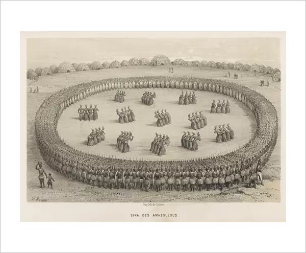 Dance of Zulus, 1840