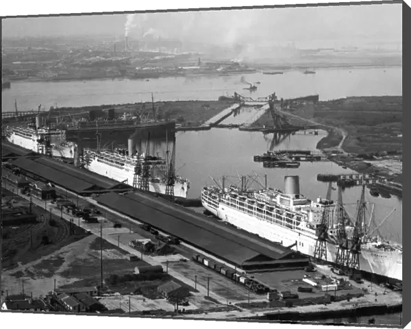 Ships at Tilbury Docks