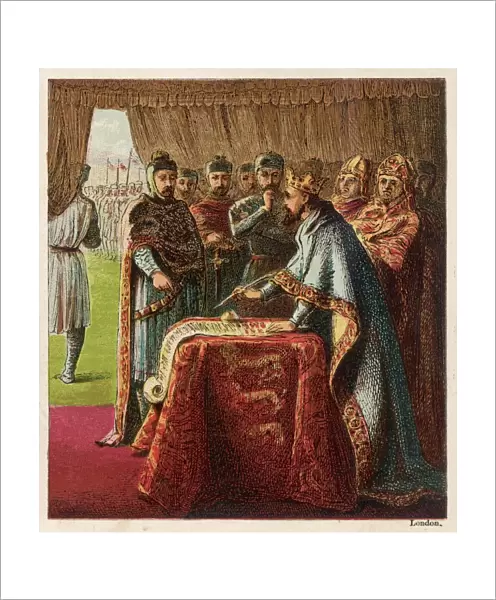 John Signs Magna Carta