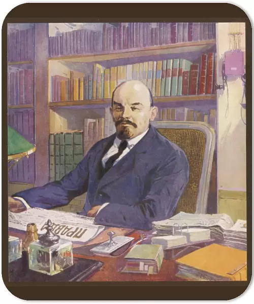 Lenin at Desk  /  Col