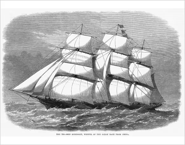 SPINDRIFT. British clipper for the China tea trade, which in 1868 won the ocean race