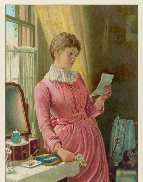 She Reads a Letter 1889