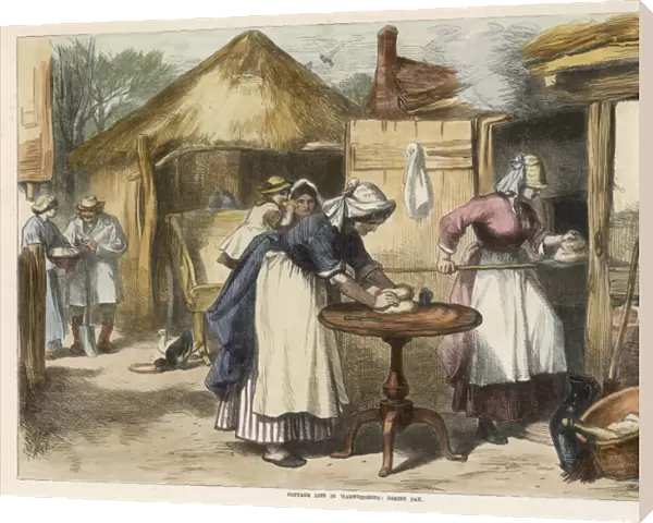 Baking Day Outdoors 1872