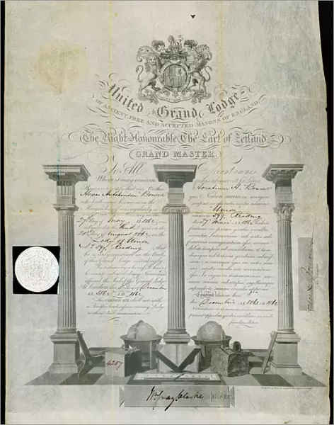 Masonic Certificate