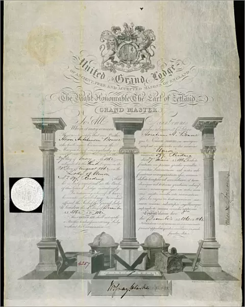 Masonic Certificate