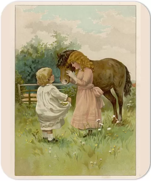 Children and Pony
