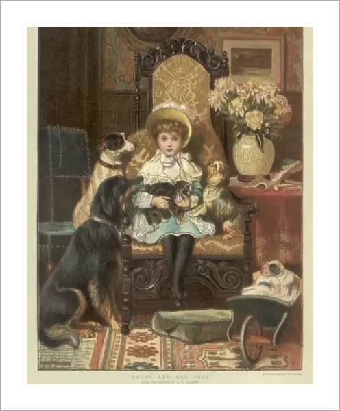 Girl with Pets 1886