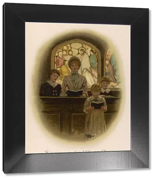 Singing in Church 1870S