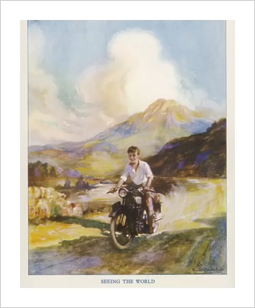 Boy Riding Motor Bike