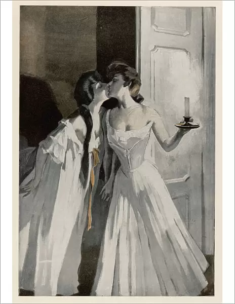 Lesbians Kiss 1908