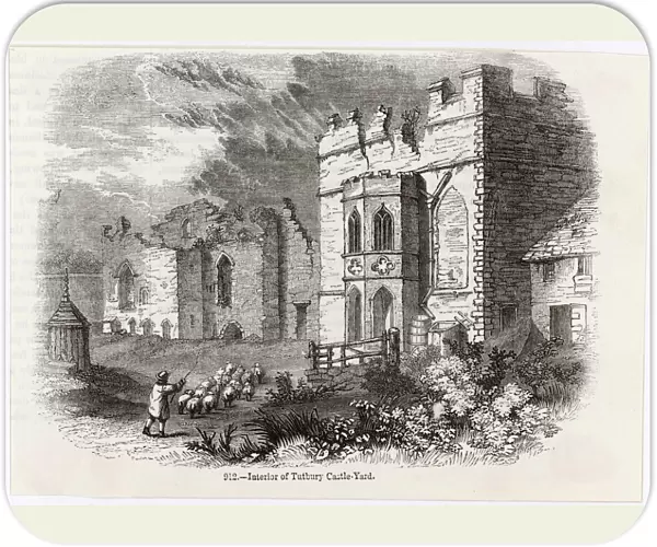Tutbury Castle  /  1845