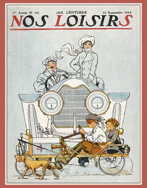 Boys in Pedal Car  /  1912