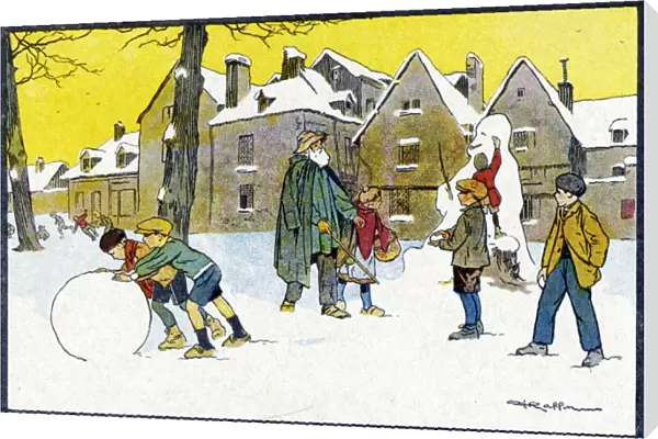Children in Snow C1920