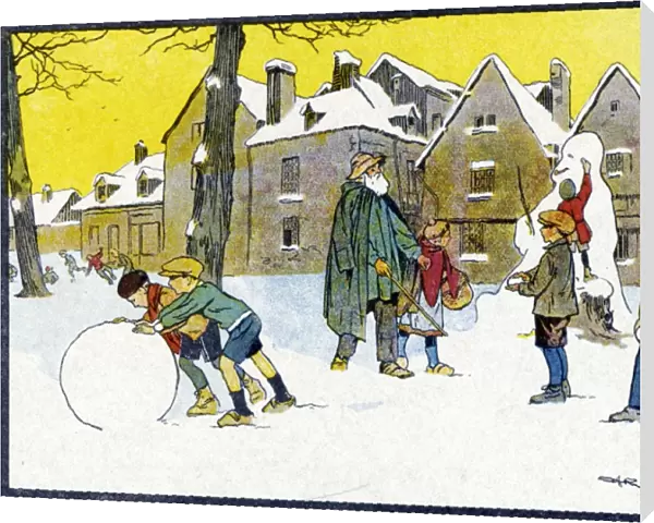 Children in Snow C1920